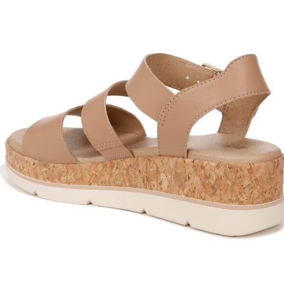 NEW Dr. Scholl's Women's Once Twice Platform Sandal Tawny Brown Synthetic Sz 10M - Picture 7 of 11